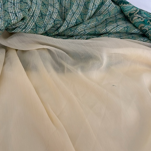 Zara long green printed dress - Picture 8 of 8